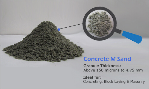 Concrete m sand